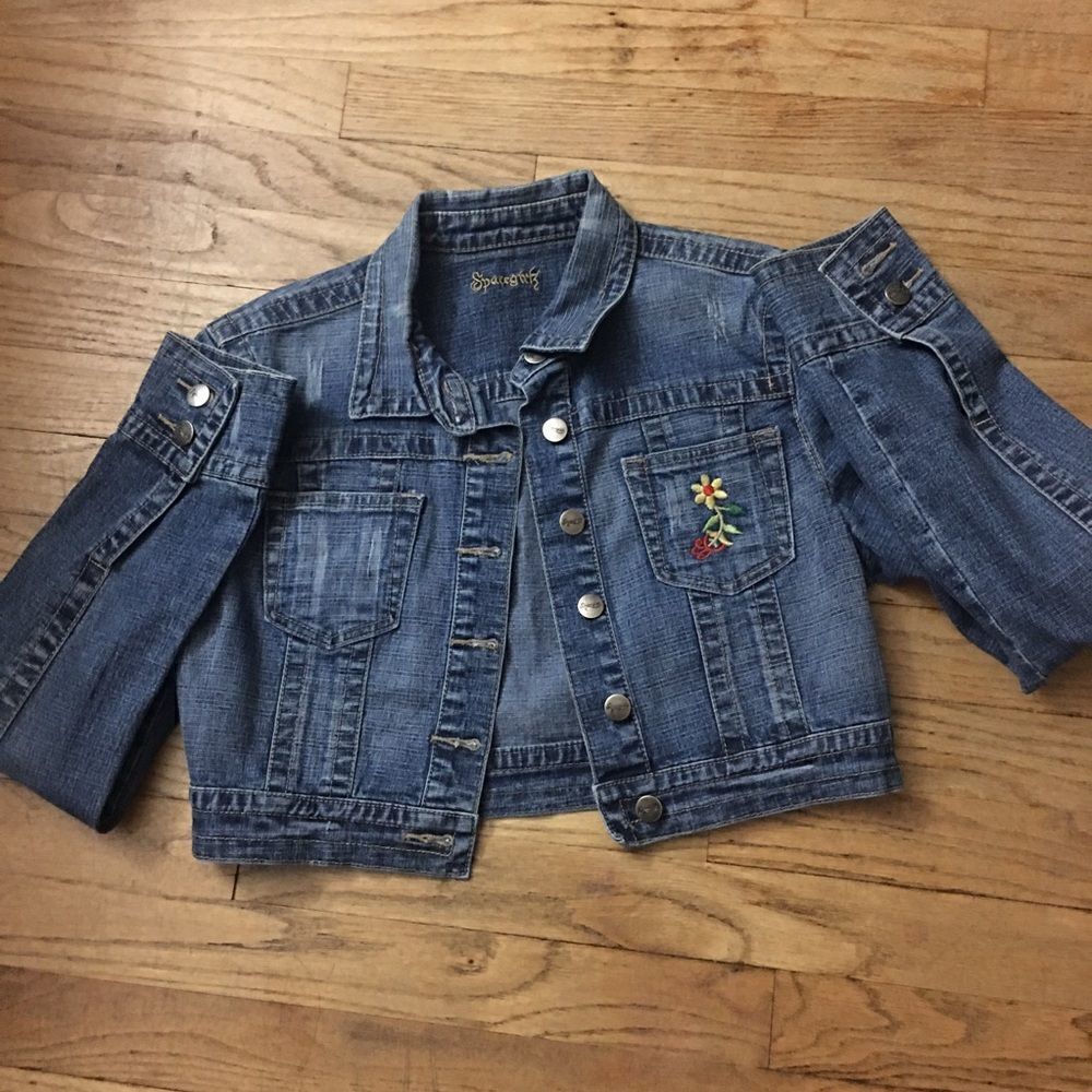 Cropped Denim Jacket - Picture 1 of 7